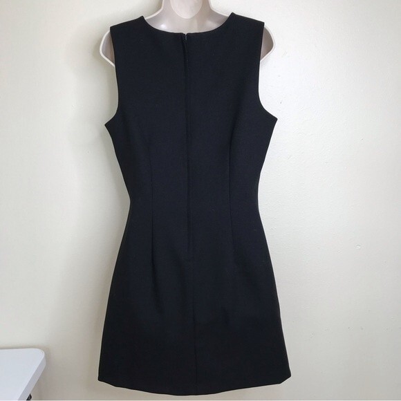 Vintage XOXO Dresses Black Sleeveless Blue Embroidered Floral Y2K Dress Size 11 - Picture 3 of 9